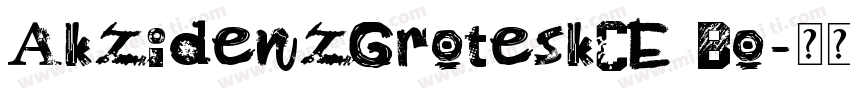 AkzidenzGroteskCE Bo字体转换